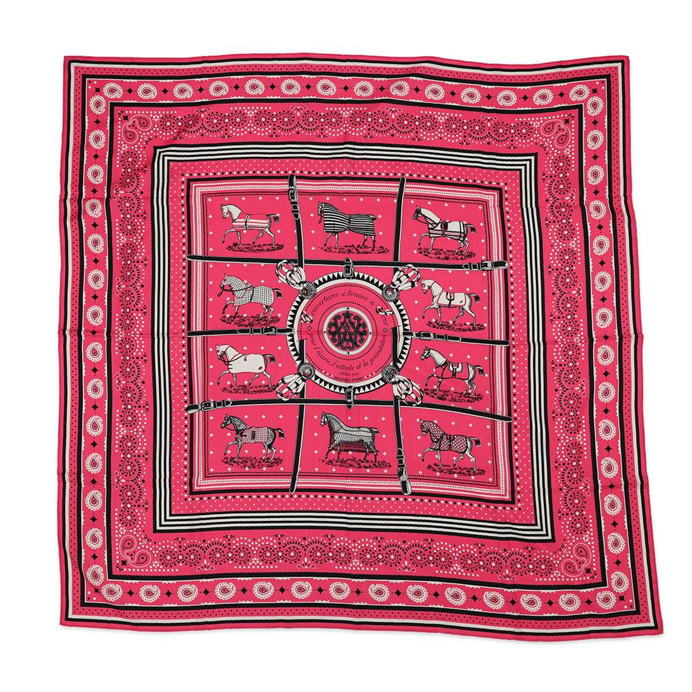 Hermes Shawl Carre 140 Geant Horsewear Bandana Couvertures Et Tenues de Jour