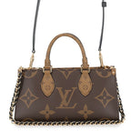 Louis Vuitton Monogram Reverse Giant On The Go East West Chain Tote Bag
