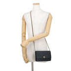 Chanel Chain Wallet Classic Quilted CC Logo Caviar Leather Black Shoulder Bag — view 4