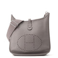 Hermes Shoulder Bag Evelyne 3 PM Grimeyer Silver Taurillon Clemence