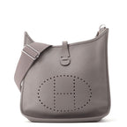 Hermes Shoulder Bag Evelyne 3 PM Grimeyer Silver Taurillon Clemence