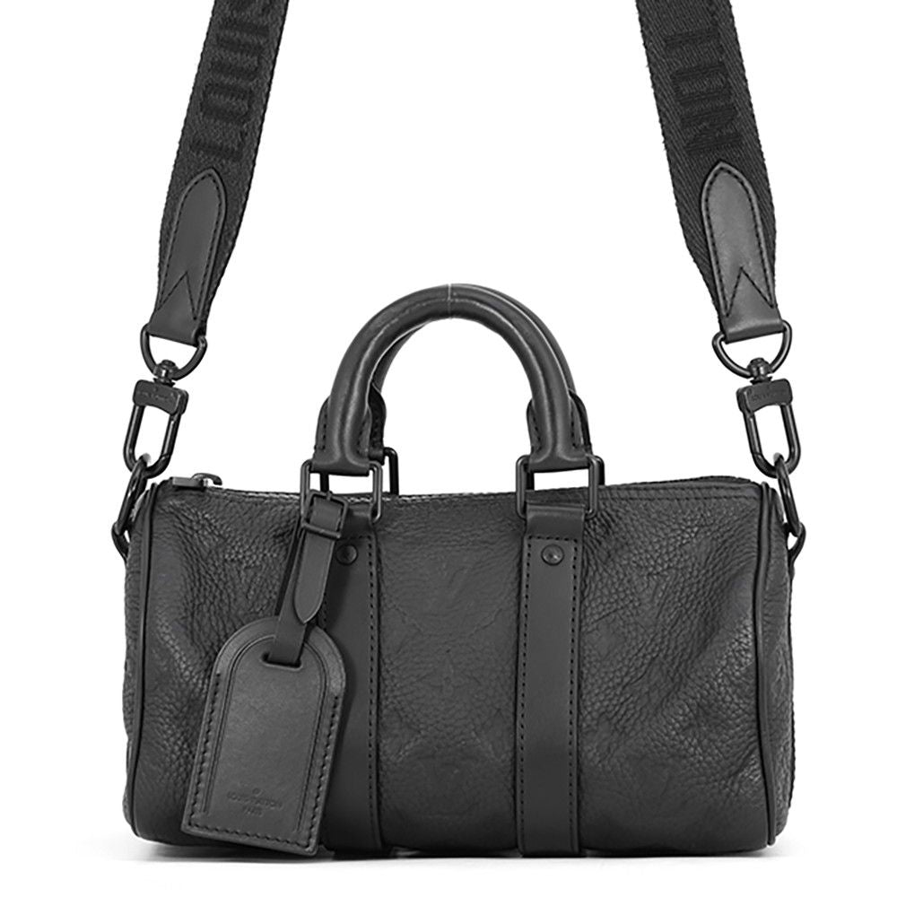Louis Vuitton Handbag Monogram Taurillon Keepall Bandouliere 25 2-Way Bag Black