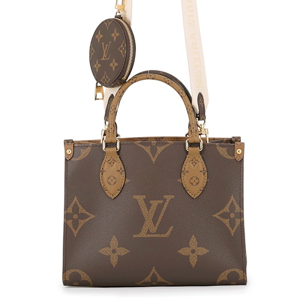 Louis Vuitton Monogram Reverse Giant On The Go PM 2-Way Shoulder Bag