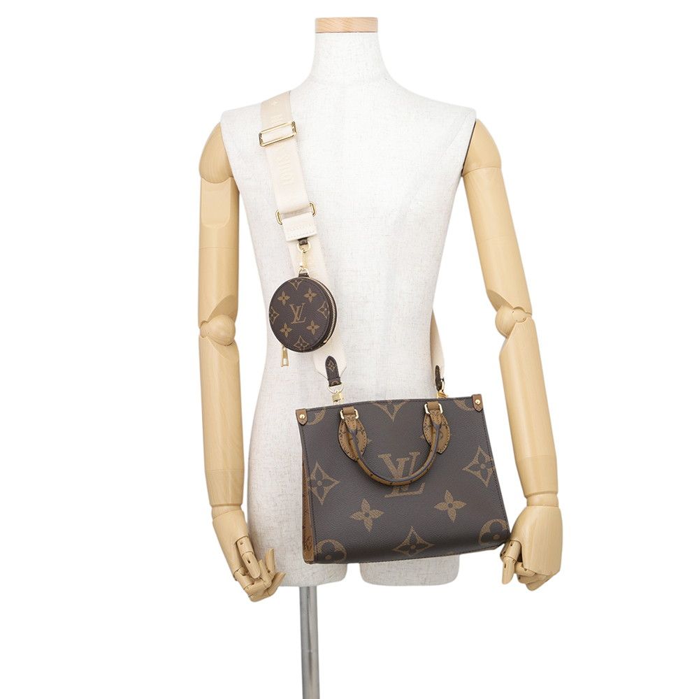 Louis Vuitton Monogram Reverse Giant On The Go PM 2-Way Shoulder Bag — view 5