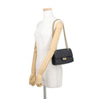 Chanel Chain Shoulder Bag Quilted 2.55 Mini Aged Calf Leather Black — view 4