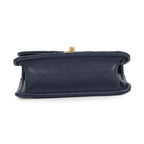 Chanel Chain Shoulder Bag Mini Quilted CC Logo Caviar Leather — view 3