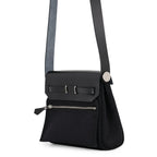 Hermes Shoulder Bag Herbag Zip Mini Black Silver Toilet Ash Vache Hunter — view 2
