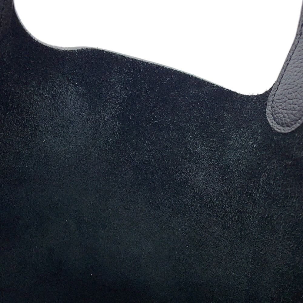 Hermes Picotin Lock MM Black Silver Taurillon Clemence Handbag — view 7