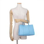 Hermes Tote Bag Garden Party TPM Celeste Silver Epsom — view 4
