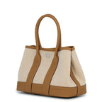 Hermes Tote Bag Neo Garden 23 Party Biscuit Ecru Silver Negonda Toile — view 2
