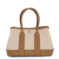 Hermes Tote Bag Neo Garden 23 Party Biscuit Ecru Silver Negonda Toile