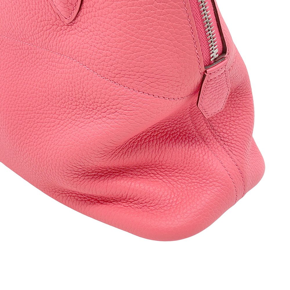 Hermes Bolide 31 Rose Azalea Silver Taurillon Clemence 2-Way Shoulder Bag — view 6