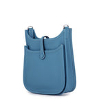 Hermes Shoulder Bag Evelyne 3 23 New Blue Jean Silver Taurillon Clemence — view 2