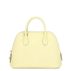 Hermes Bolide 25 Verso Jaune Milton Cles Silver Epsom 2-Way Handbag