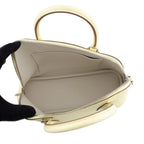 Hermes Bolide 25 Verso Jaune Milton Cles Silver Epsom 2-Way Handbag — view 6