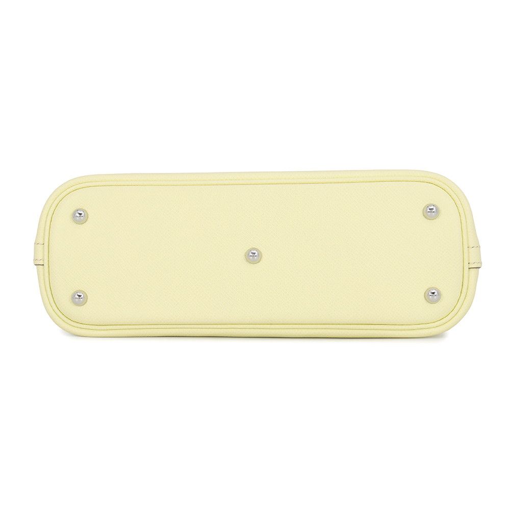 Hermes Bolide 25 Verso Jaune Milton Cles Silver Epsom 2-Way Handbag — view 3