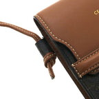 Celine Mobile Pouch Triomphe Canvas &lambskin — view 6