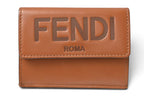 Fendi Wallet Mini Trifold Aayz Soft Leather Brown