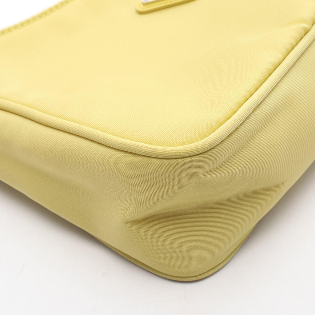 Prada Handbag Re Edition Mini Bag Yellow Nylon — view 6