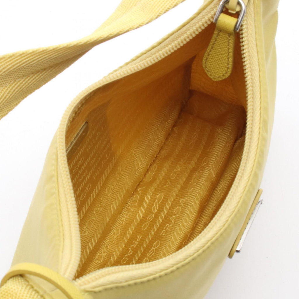 Prada Handbag Re Edition Mini Bag Yellow Nylon — view 3