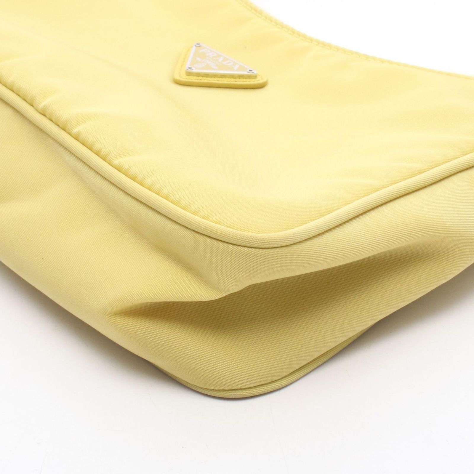 Prada Handbag Re Edition Mini Bag Yellow Nylon — view 7