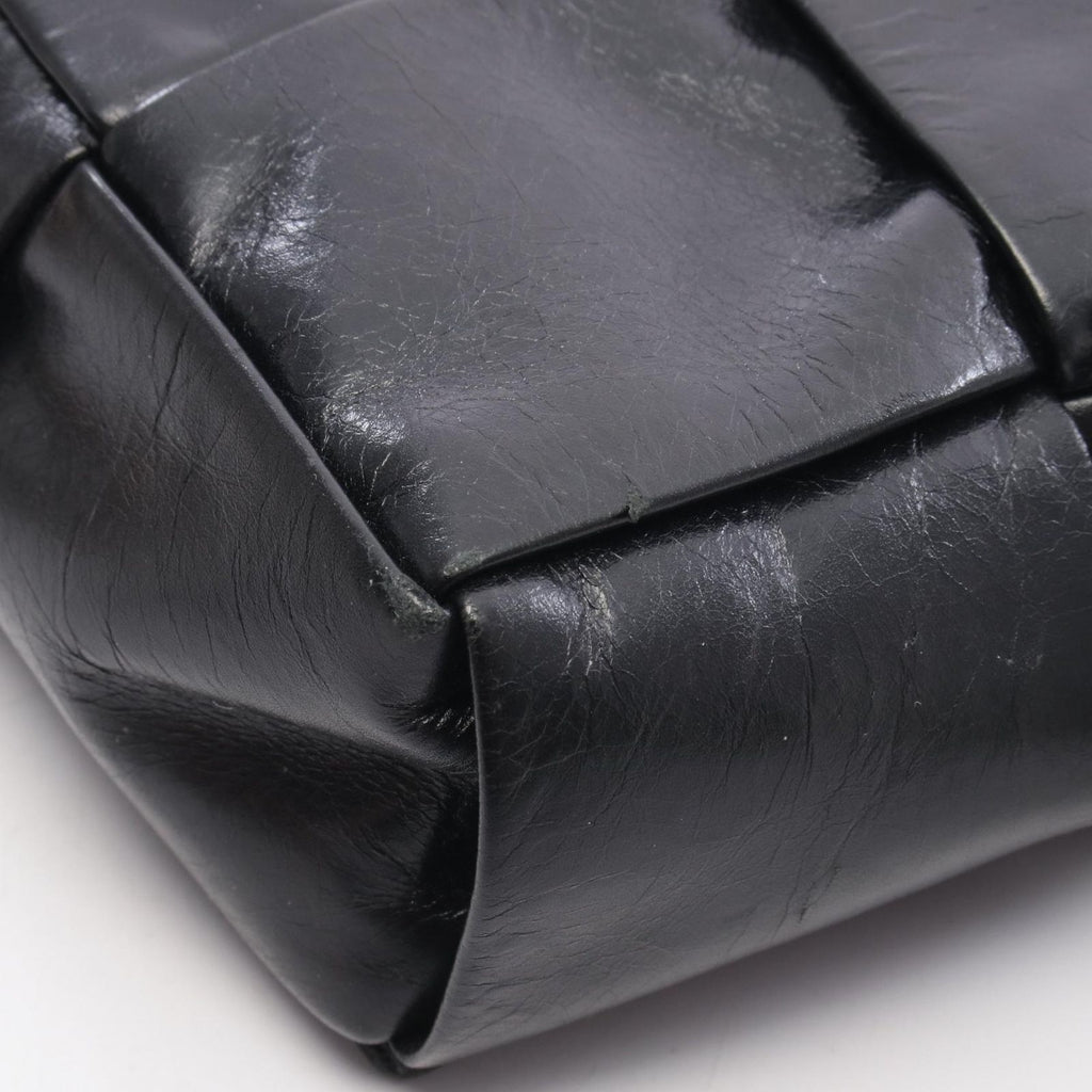 Bottega Veneta Waist Bag Cassette Maxi Intrecciato Black Leather — view 7