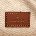 Gucci Shoulder Bag GG Emblem Beige Brown Canvas Leather — view 4
