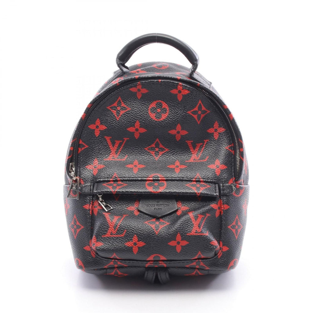 Louis Vuitton Backpack Palm Spring Mini Monogram Enfra Rouge Canvas