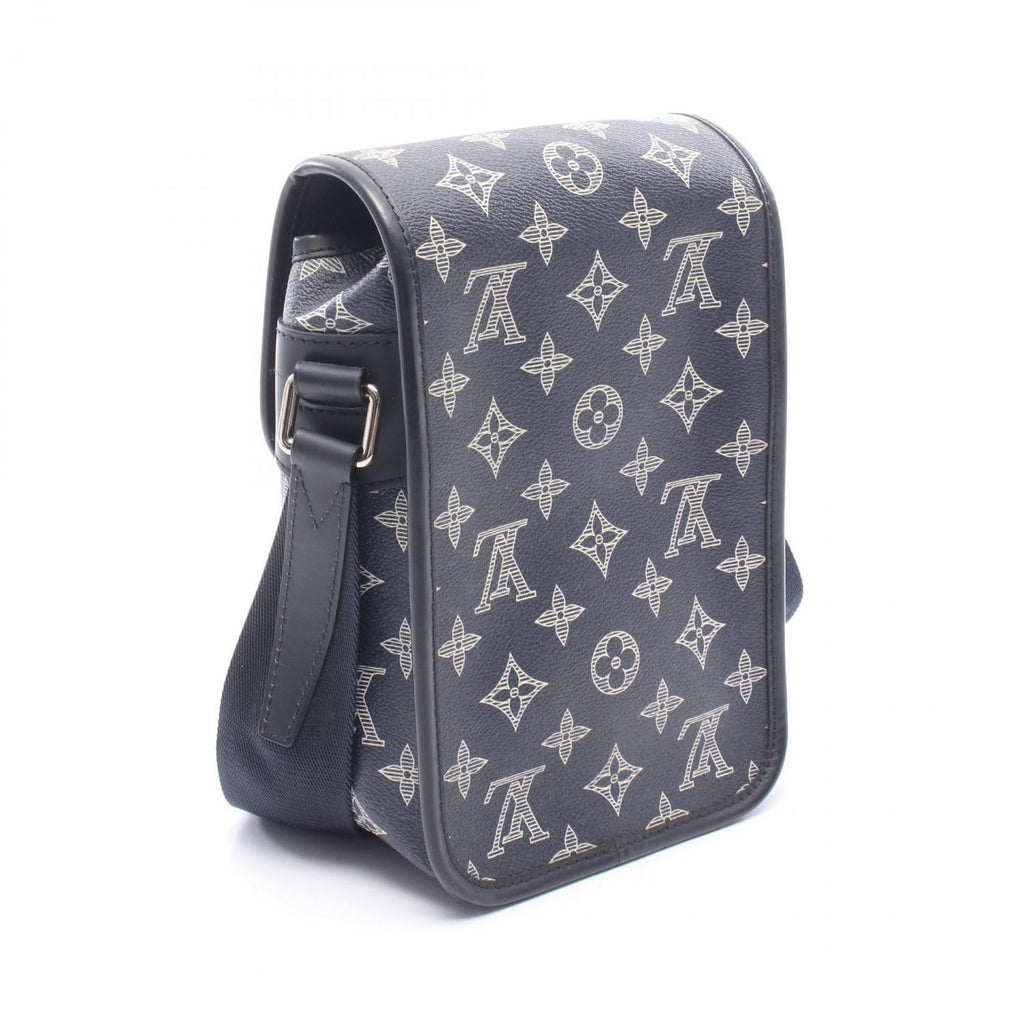 Louis Vuitton Shoulder Bag Messenger BB Navy Canvas Leather — view 2