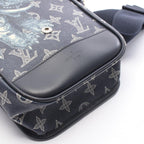 Louis Vuitton Shoulder Bag Messenger BB Navy Canvas Leather — view 6