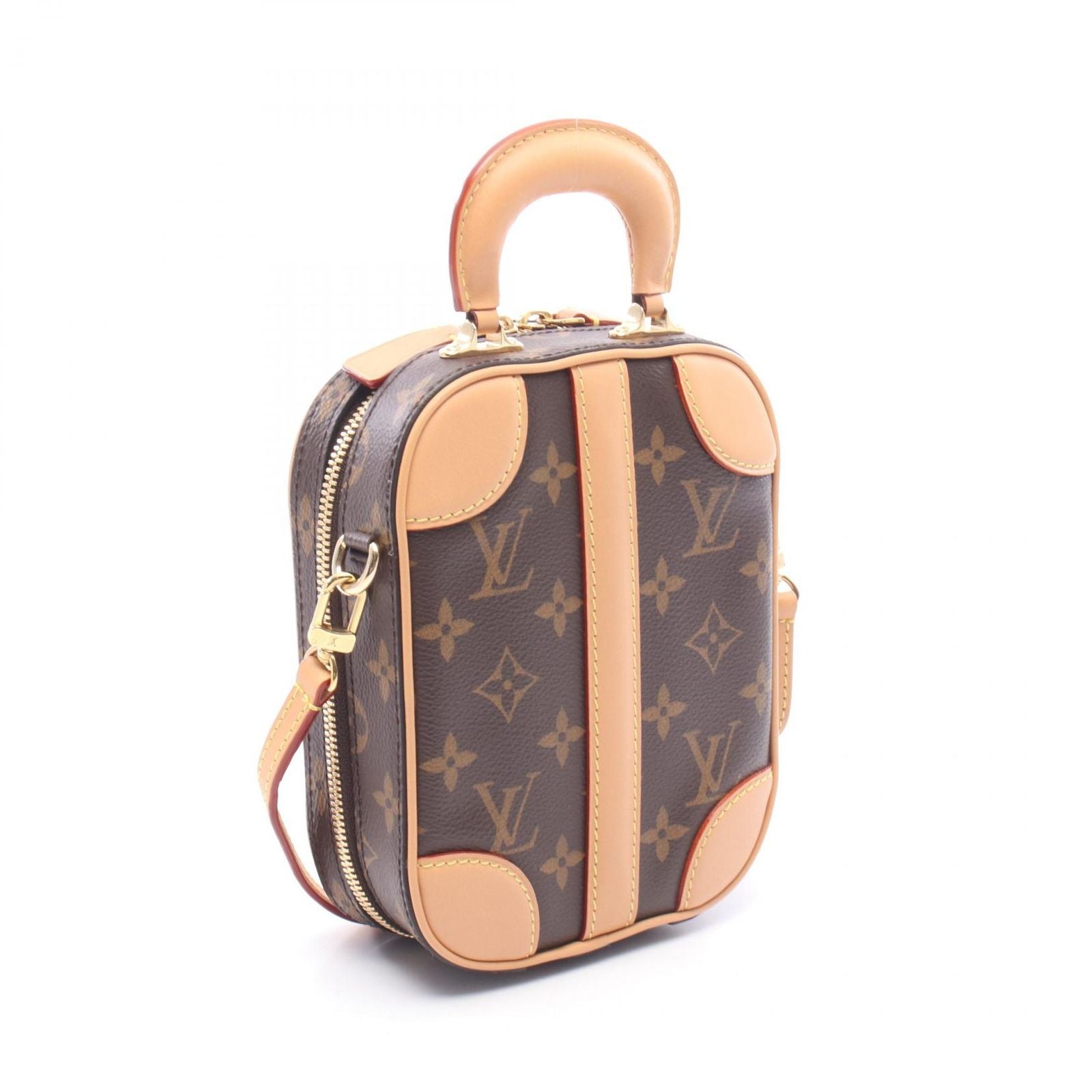 Louis Vuitton Valisette Vertical 2-Way Canvas Leather Handbag — view 2
