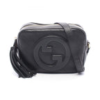 Gucci Shoulder Bag Blondie Black Leather Di Small