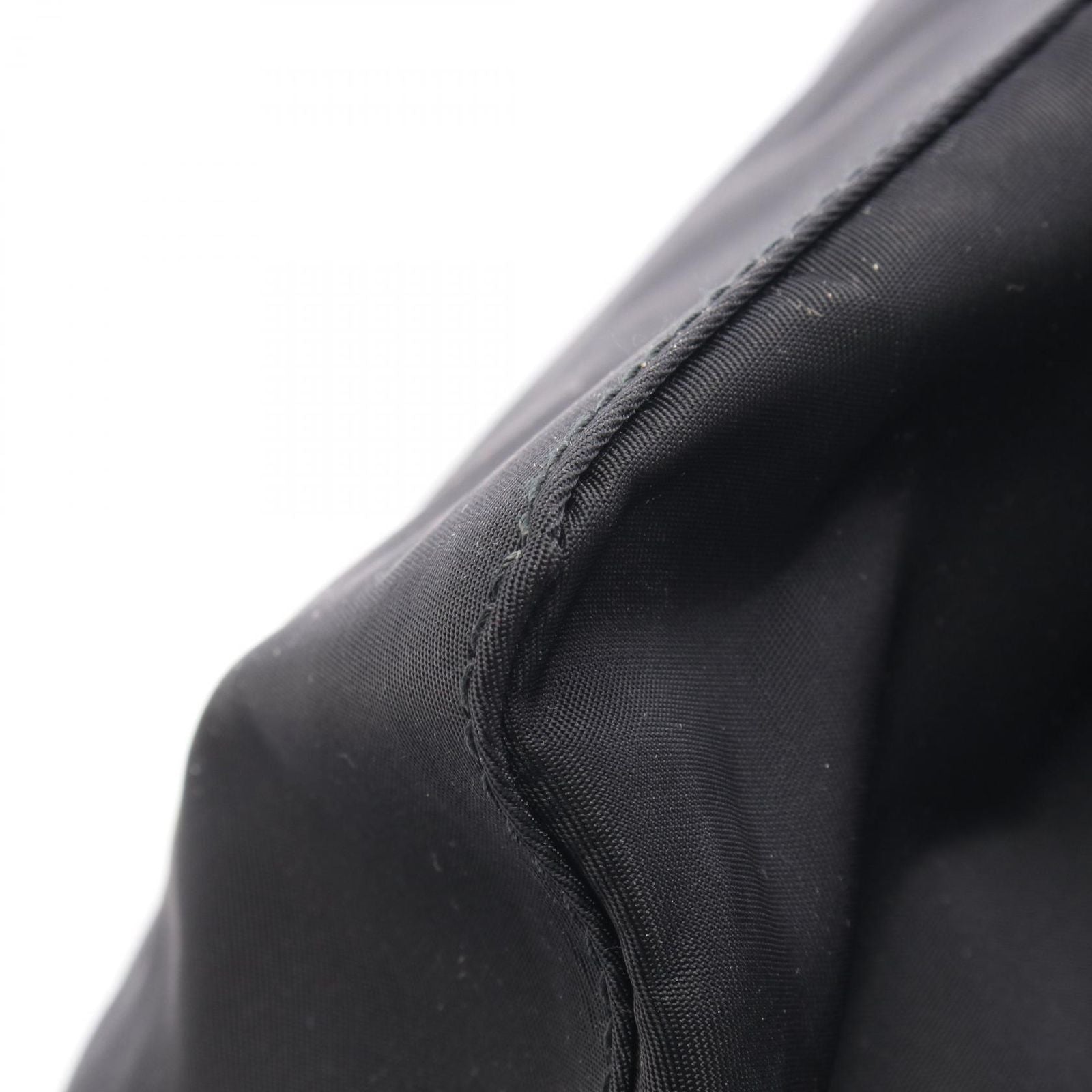 Prada Vela 2-Way Black Nylon Triangle Logo Tote Bag — view 5