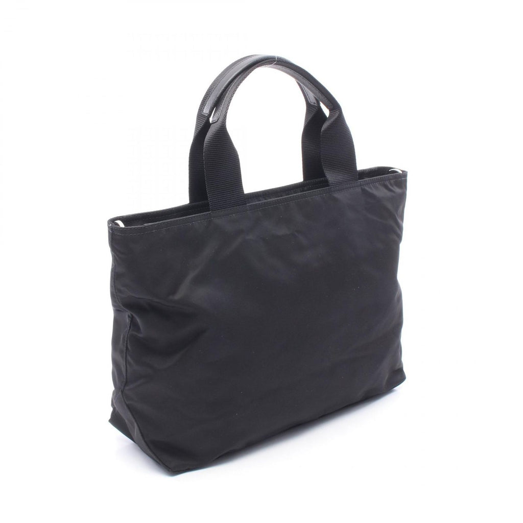Prada Vela 2-Way Black Nylon Triangle Logo Tote Bag — view 2