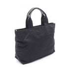 Prada Vela 2-Way Black Nylon Triangle Logo Tote Bag — view 2
