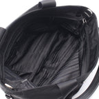 Prada Vela 2-Way Black Nylon Triangle Logo Tote Bag — view 3
