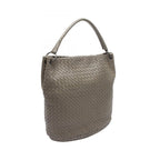Bottega Veneta Shoulder Bag Intrecciato Gray Leather — view 2