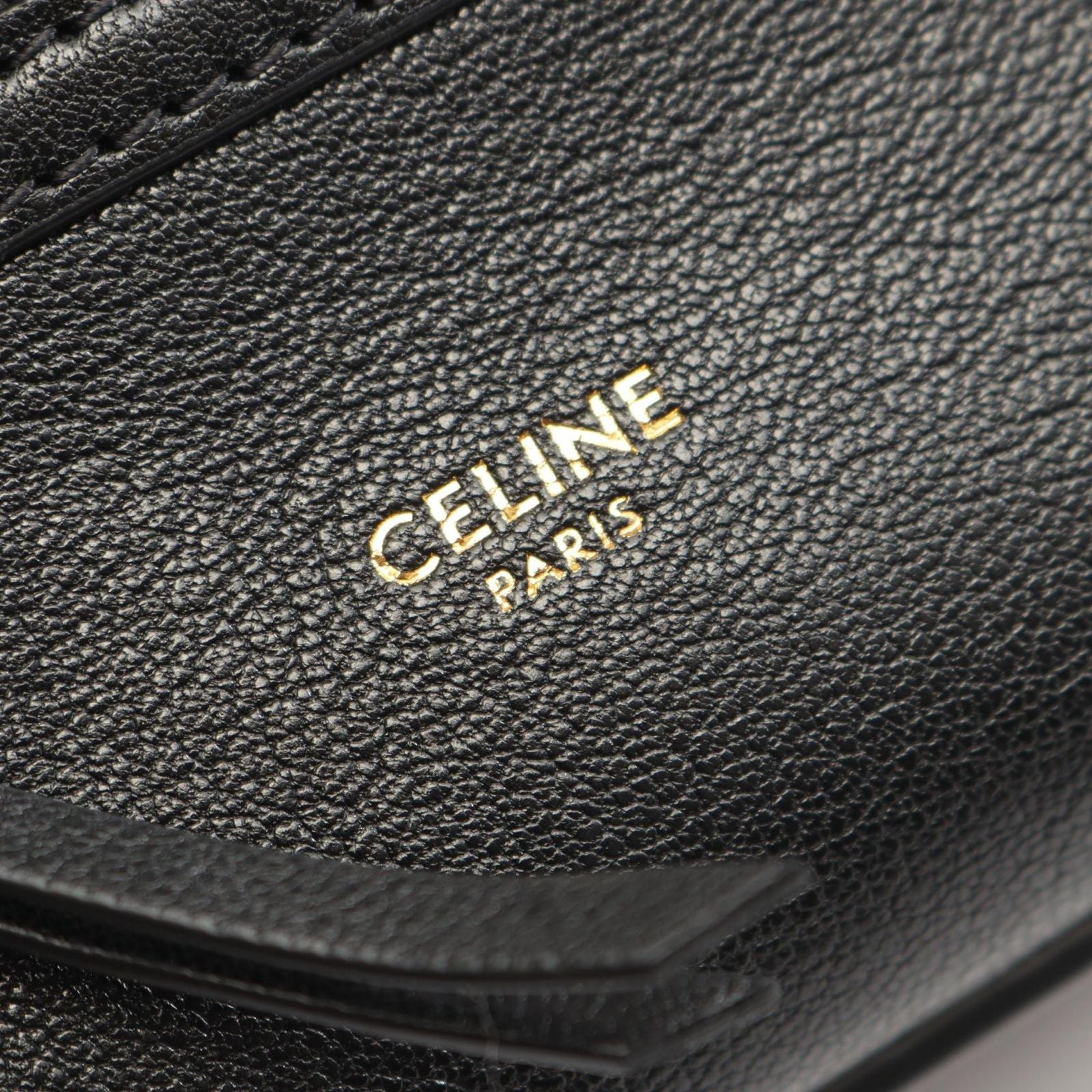 Celine Little Luggage 2-Way Black Leather Handbag — view 4