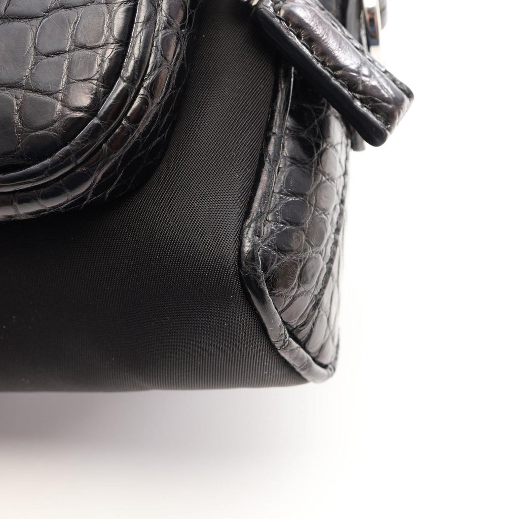 Prada Shoulder Bag Re-Nylon Croco — view 6