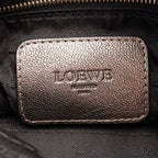 Loewe Shoulder Bag Anagram Metallic Maia 2-Way Champagne Gold Leather — view 4
