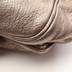 Loewe Shoulder Bag Anagram Metallic Maia 2-Way Champagne Gold Leather — view 5
