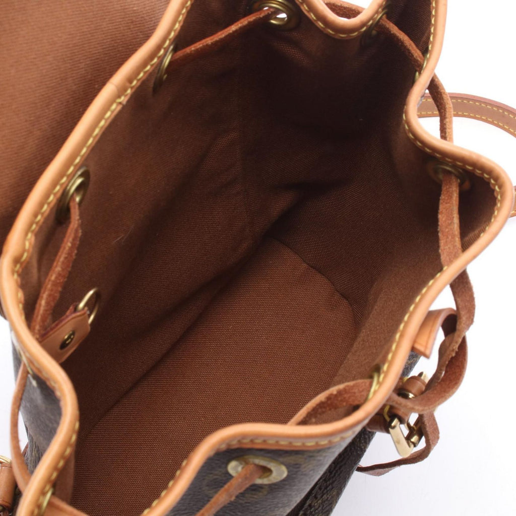 Louis Vuitton Backpack Mini Montsouris Canvas Leather — view 3