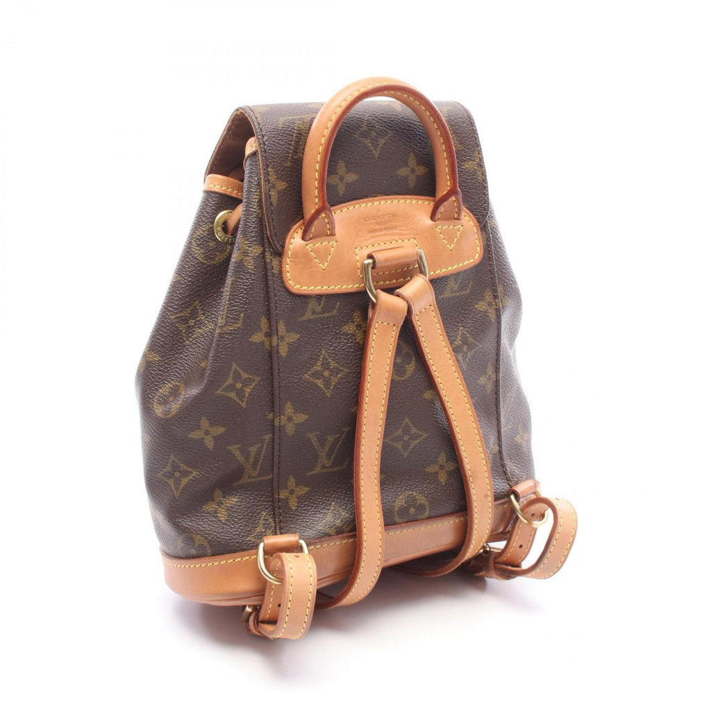 Louis Vuitton Backpack Mini Montsouris Canvas Leather — view 2