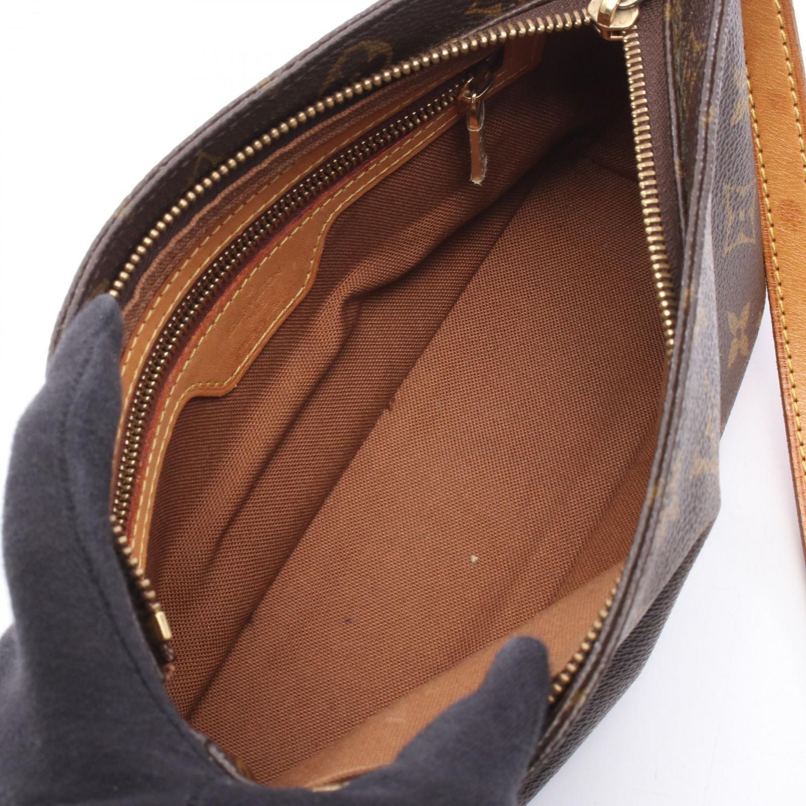 Louis Vuitton Shoulder Bag Trotor Canvas Leather — view 3