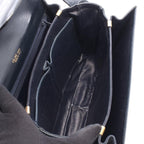 Celine Shoulder Bag C Macadam Carriage Gray Navy Canvas Leather — view 3