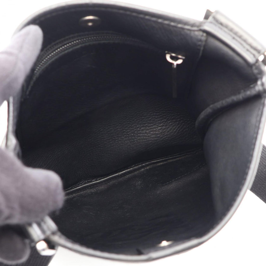 Loewe Shoulder Bag Anagram Black Suede Leather — view 3