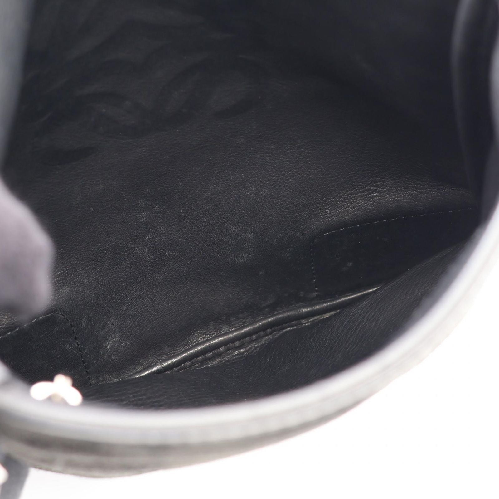 Loewe Shoulder Bag Anagram Black Suede Leather — view 5
