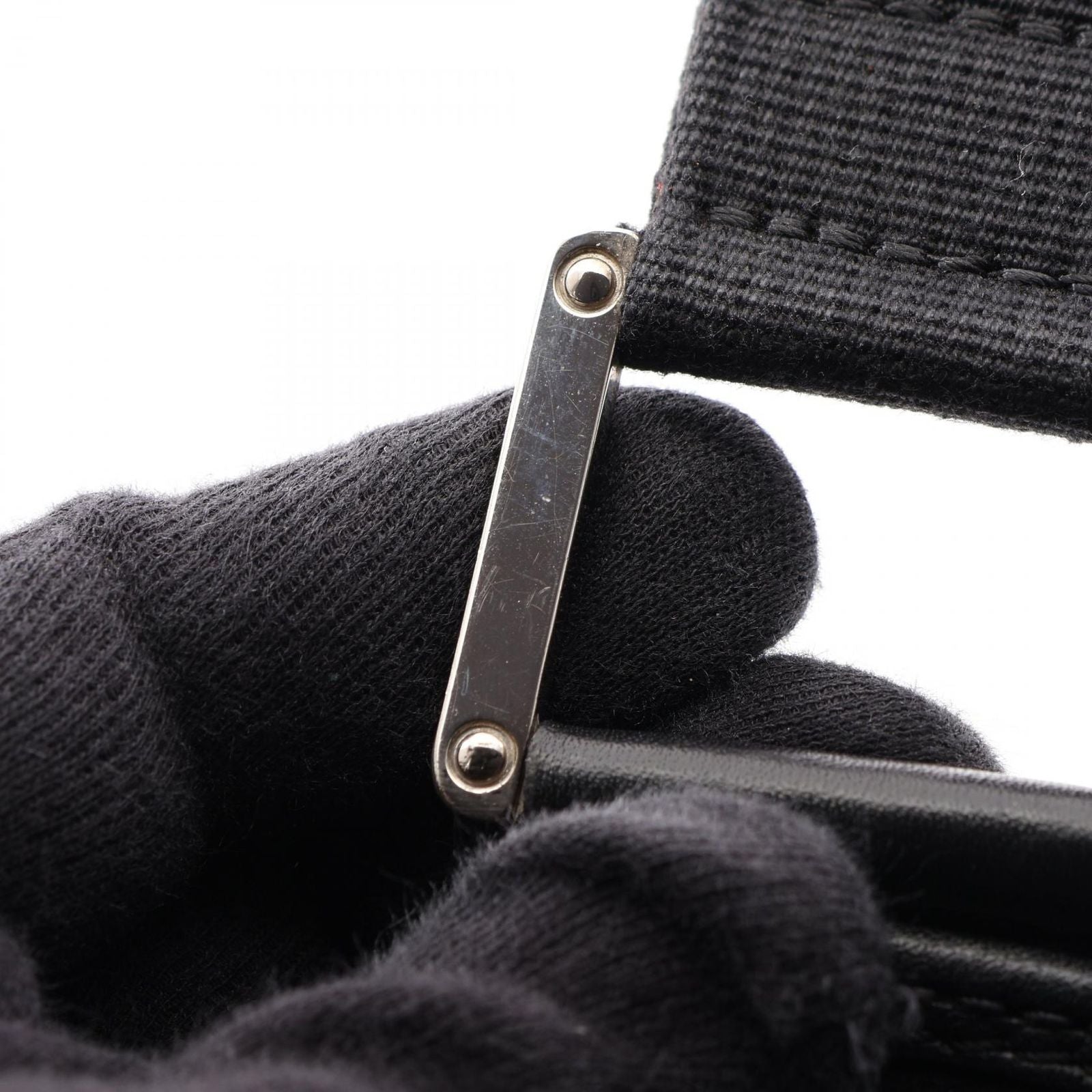 Loewe Shoulder Bag Anagram Black Suede Leather — view 8