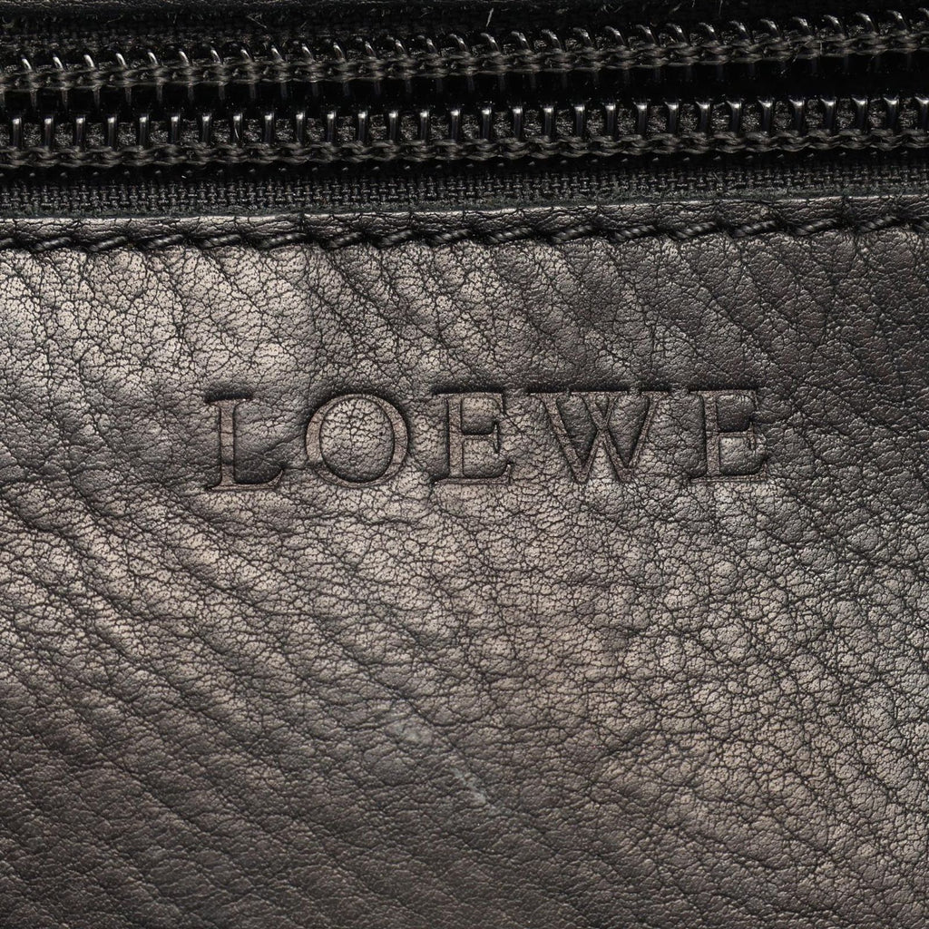 Loewe Shoulder Bag Anagram Black Suede Leather — view 4