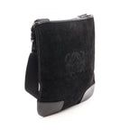 Loewe Shoulder Bag Anagram Black Suede Leather — view 2